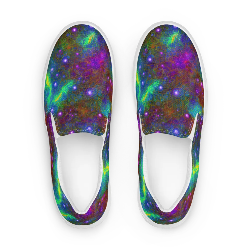Orbital Thicket on Men's Slip-On Canvas Shoes — Front