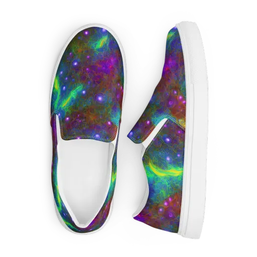 Orbital Thicket on a Men's Slip-On Canvas Shoes