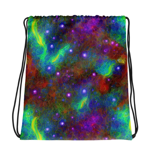Orbital Thicket on a Drawstring Bag