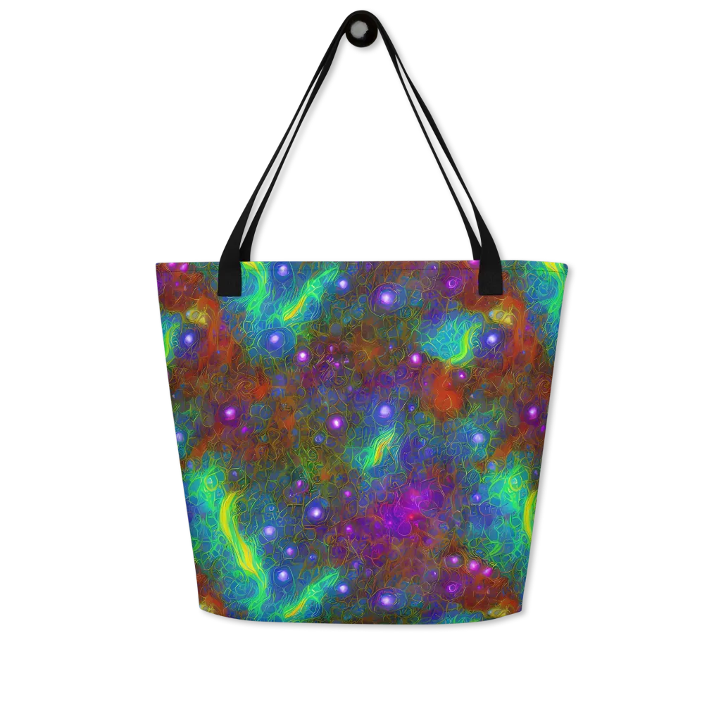 Orbital Thicket on Large Tote Bag W/ Pocket — Front