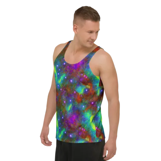 Orbital Thicket on a Men's Tank Top