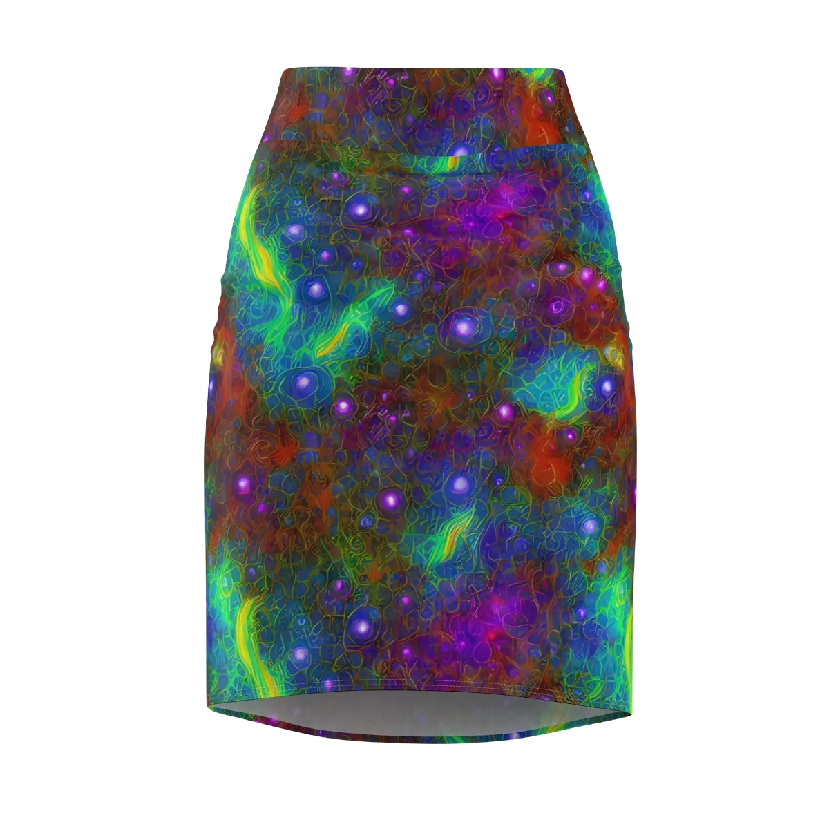 Orbital Thicket on Pencil Skirt — Front
