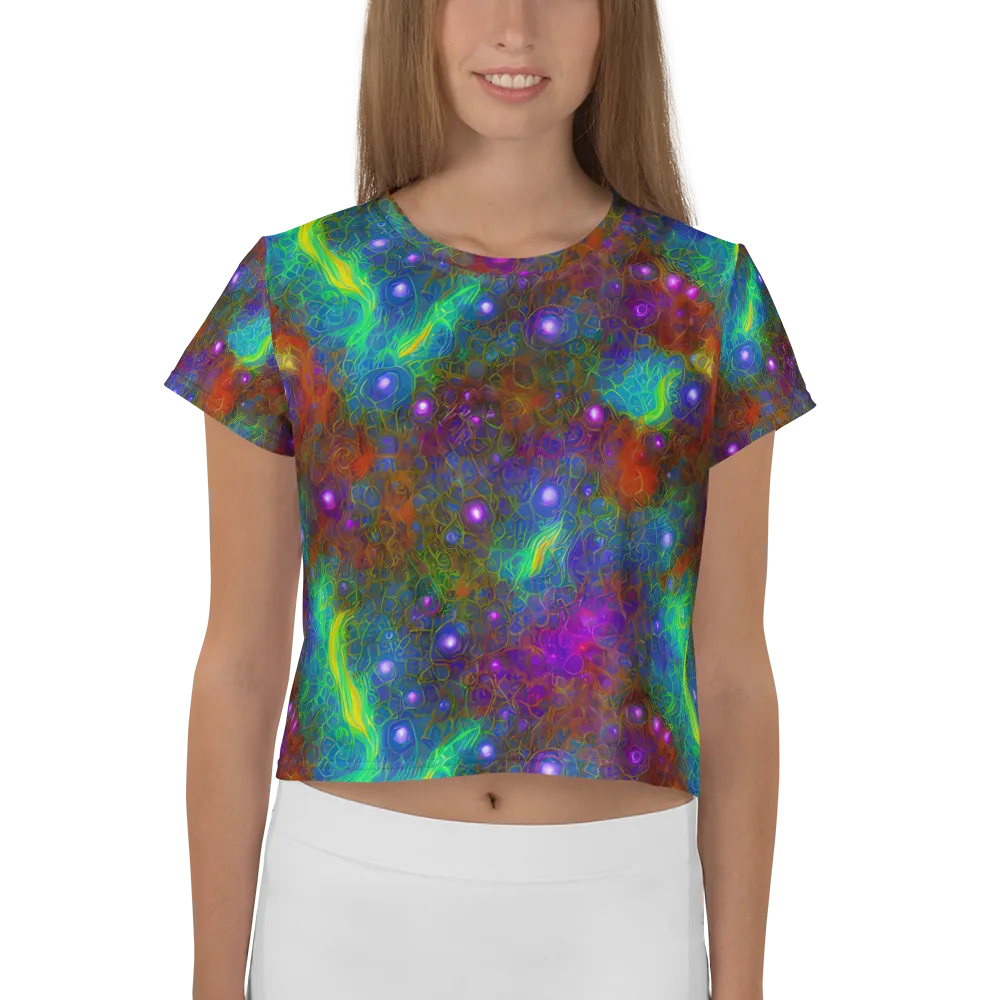 Orbital Thicket on Crop Tee — Front