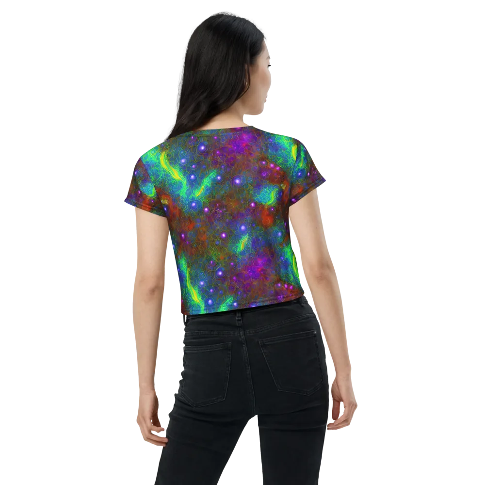 Orbital Thicket on Crop Tee — Back