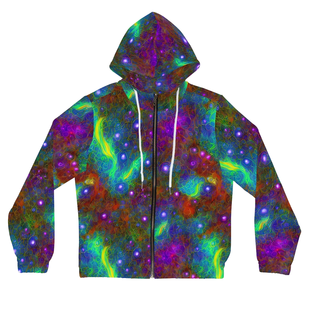 Orbital Thicket on Women's Full-Zip Hoodie — Front
