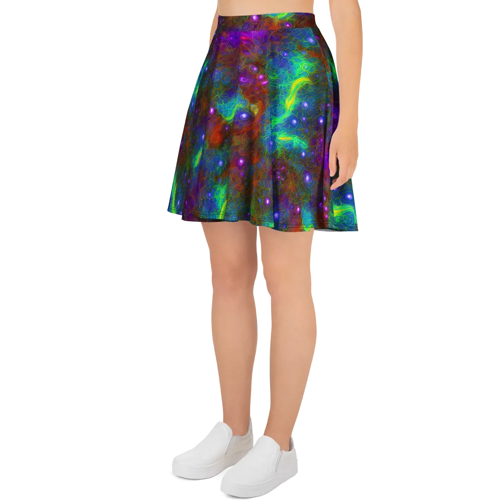Orbital Thicket on Skater Skirt — Left