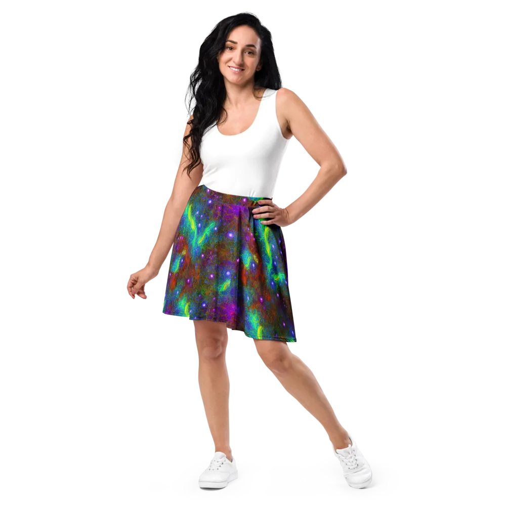 Orbital Thicket on Skater Skirt — Front
