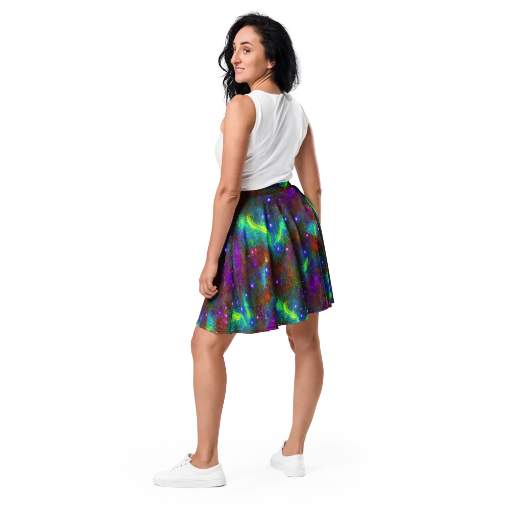 Orbital Thicket on Skater Skirt — Back
