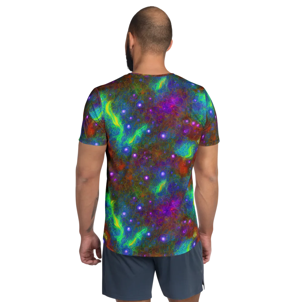 Orbital Thicket on Men's Athletic T-Shirt — Back