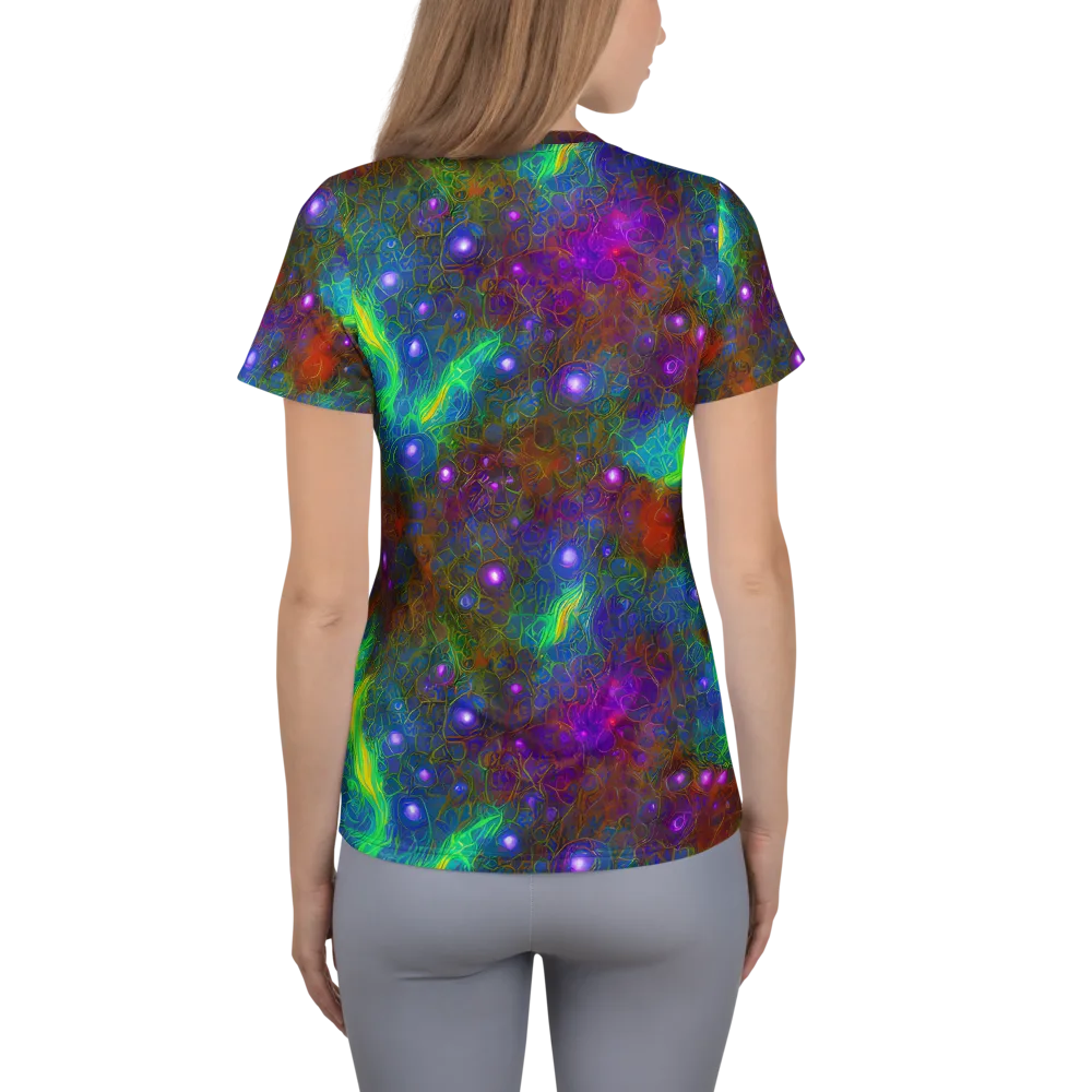 Orbital Thicket on Women's Athletic T-Shirt — Back