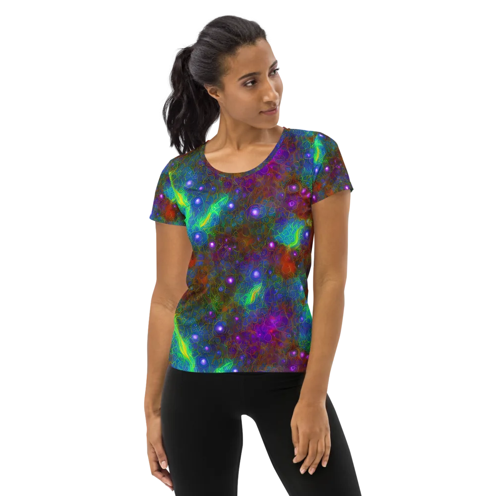 Orbital Thicket on Women's Athletic T-Shirt — Front