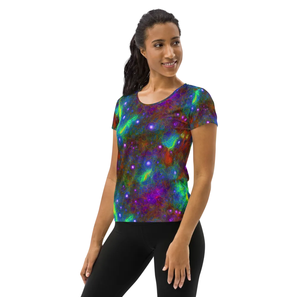 Orbital Thicket on Women's Athletic T-Shirt — Left