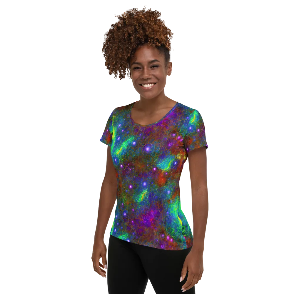 Orbital Thicket on Women's Athletic T-Shirt — Left