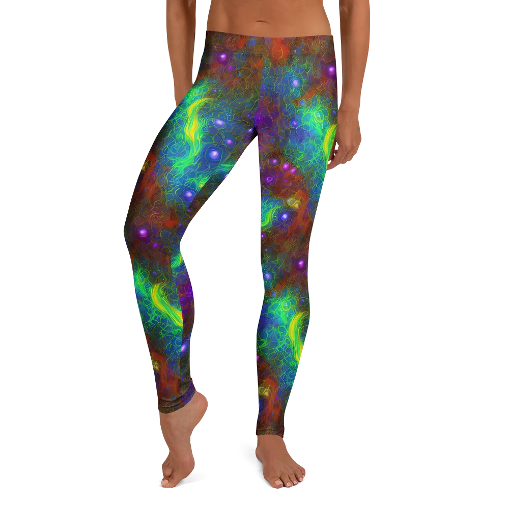 Orbital Thicket on Leggings — Front
