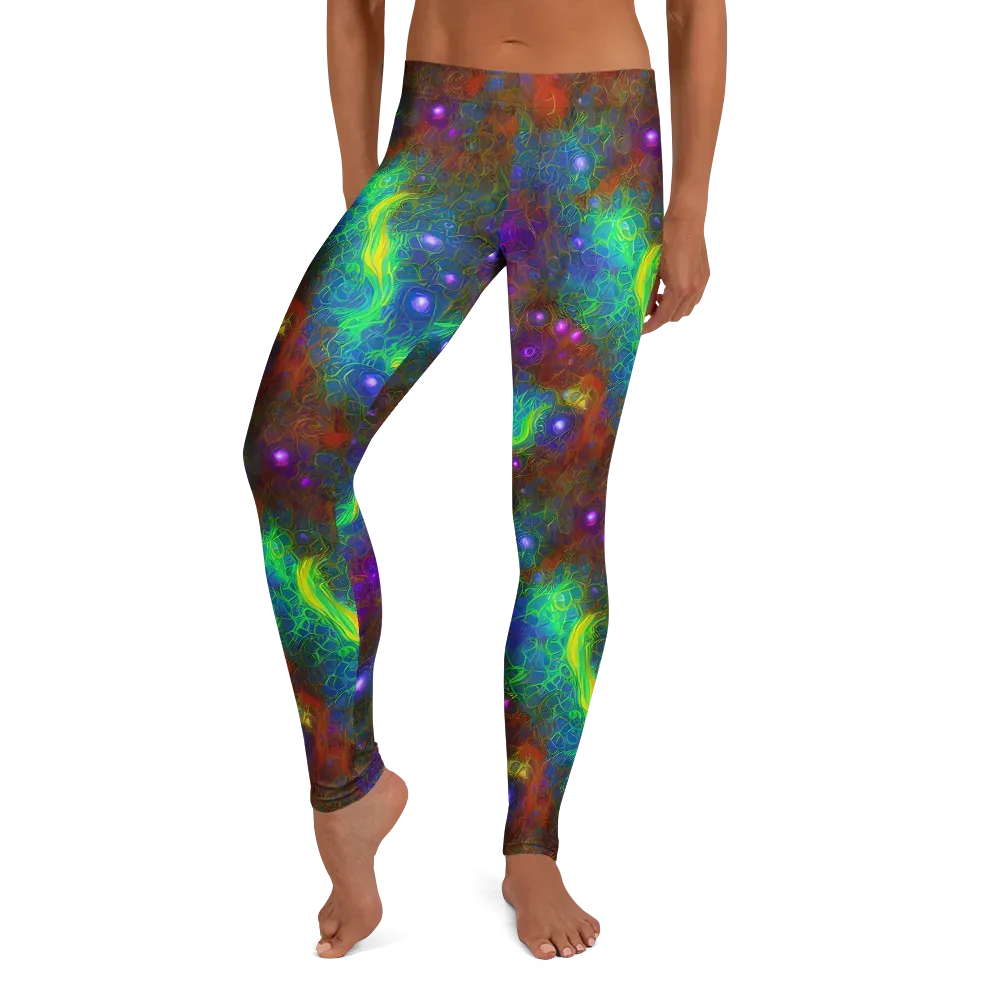 Orbital Thicket on Leggings — Front