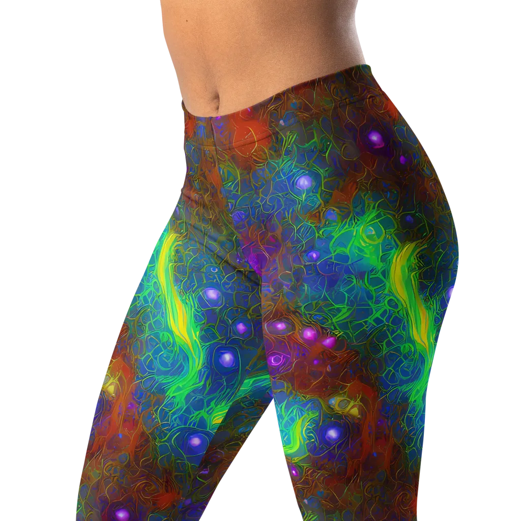 Orbital Thicket on Leggings — Left Front