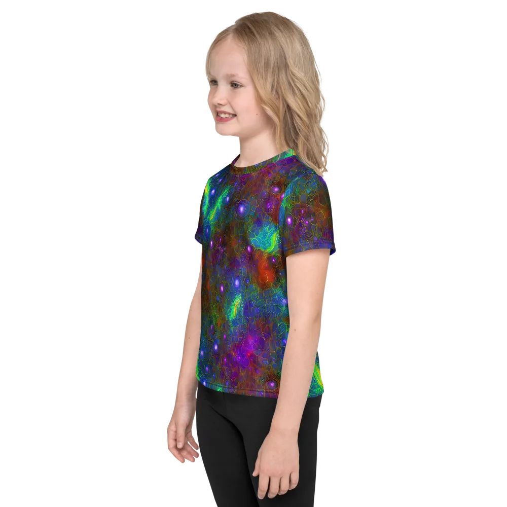 Orbital Thicket on Kids Crew Neck T-Shirt — Left