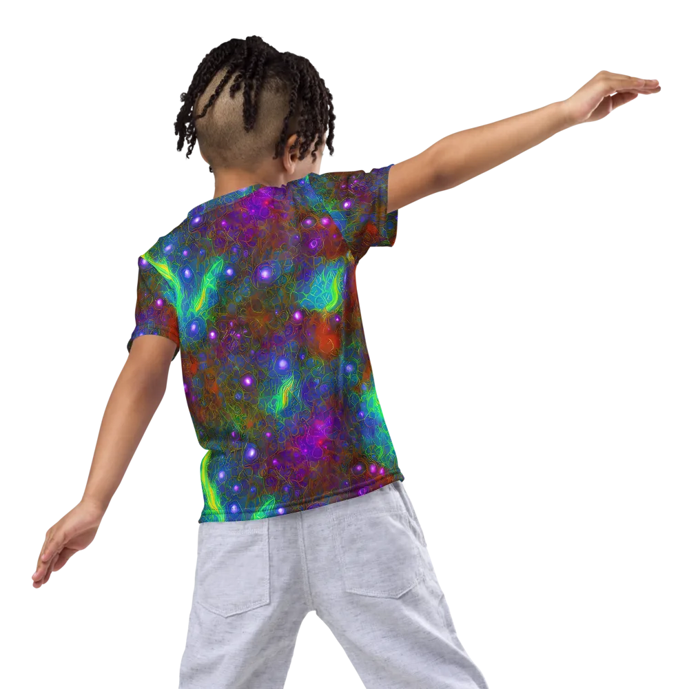 Orbital Thicket on Kids Crew Neck T-Shirt — Back