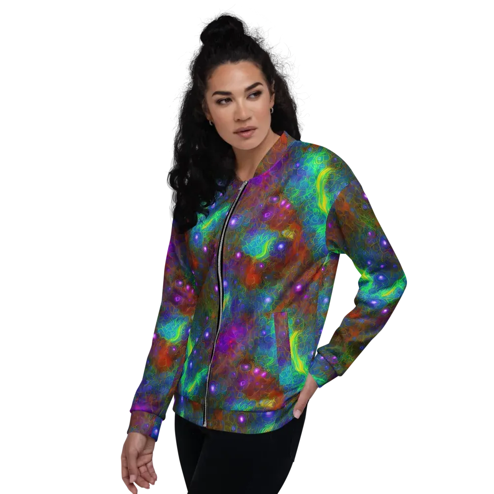 Orbital Thicket on Bomber Jacket — Left