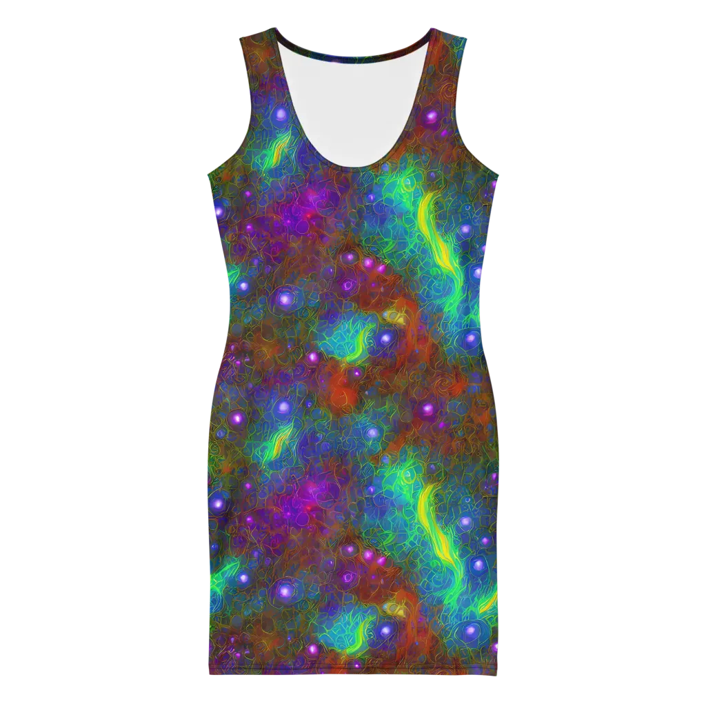 Orbital Thicket on Bodycon Dress — Front