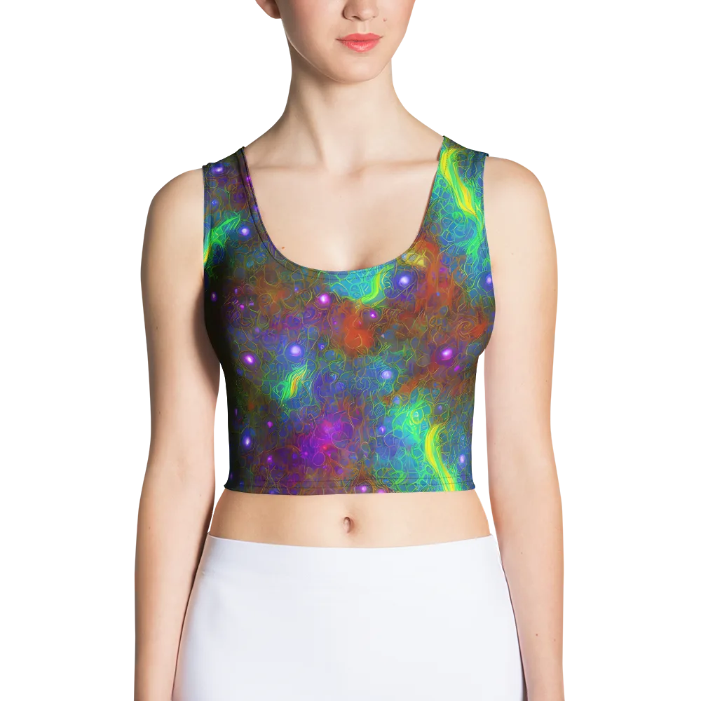 Orbital Thicket on Crop Top — Front
