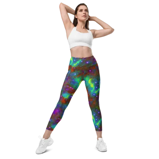 Orbital Thicket on a Leggings with Pockets