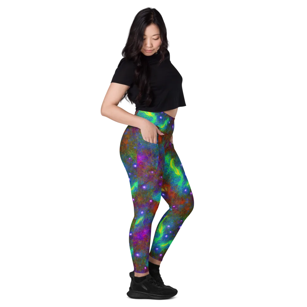 Orbital Thicket on Leggings with Pockets — Right