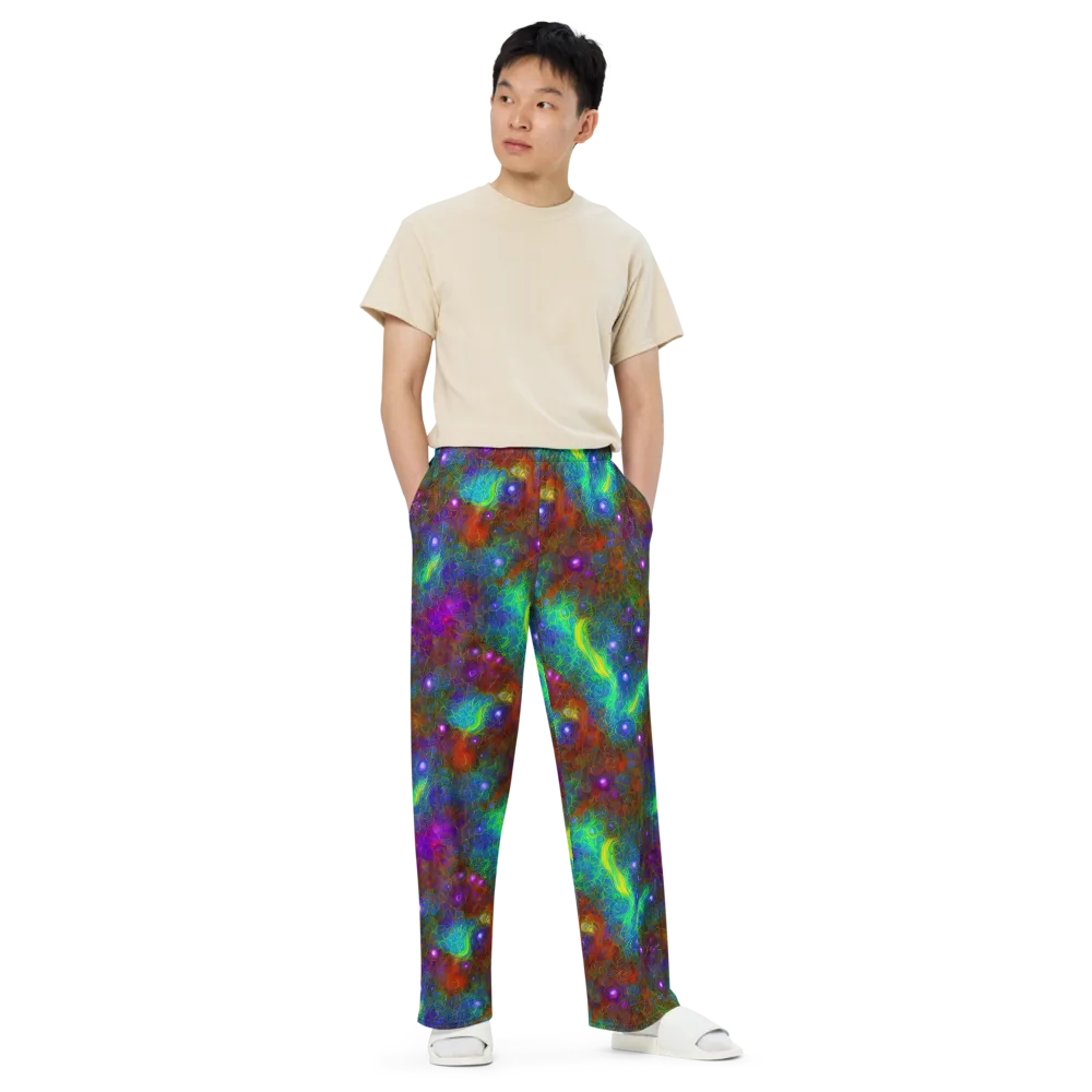 Orbital Thicket on Wide-Leg Pants — Front