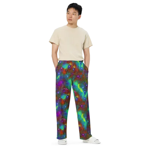 Orbital Thicket on a Wide-Leg Pants