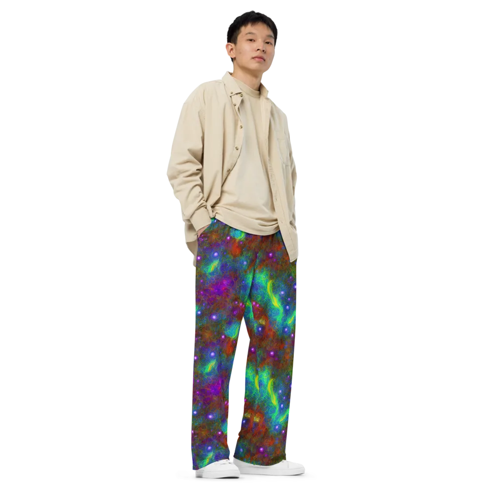 Orbital Thicket on Wide-Leg Pants — Right Front