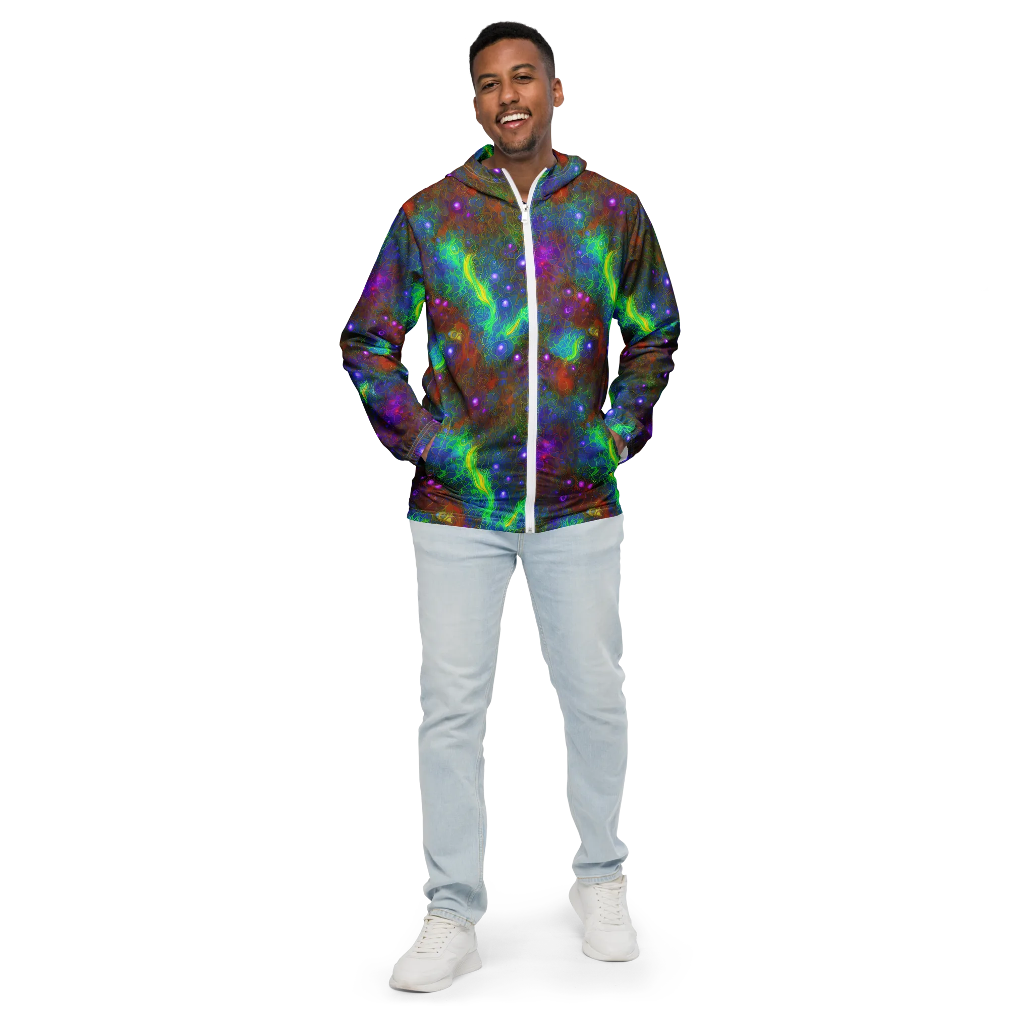 Orbital Thicket on Men's Windbreaker — Front