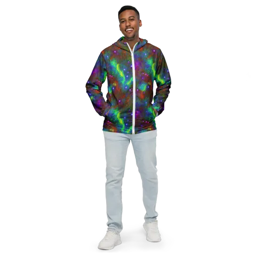 Orbital Thicket on a Men's Windbreaker