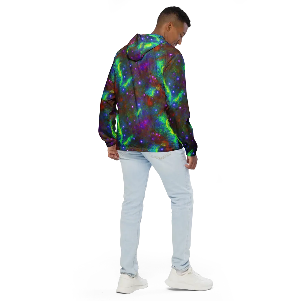 Orbital Thicket on Men's Windbreaker — Back