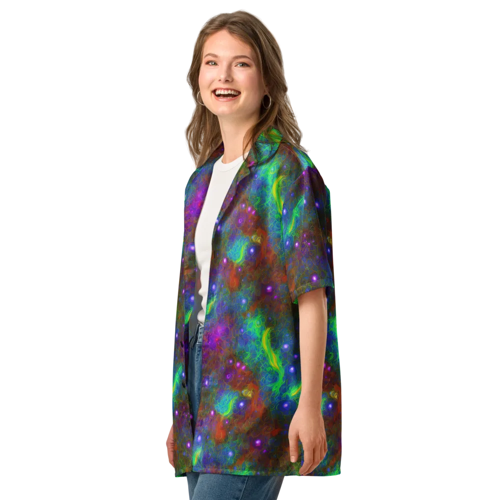 Orbital Thicket on Button Shirt — Left Front