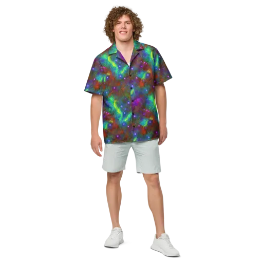 Orbital Thicket on a Button Shirt