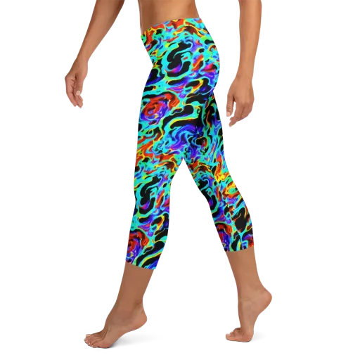 Sonic Paint on a Capri Leggings