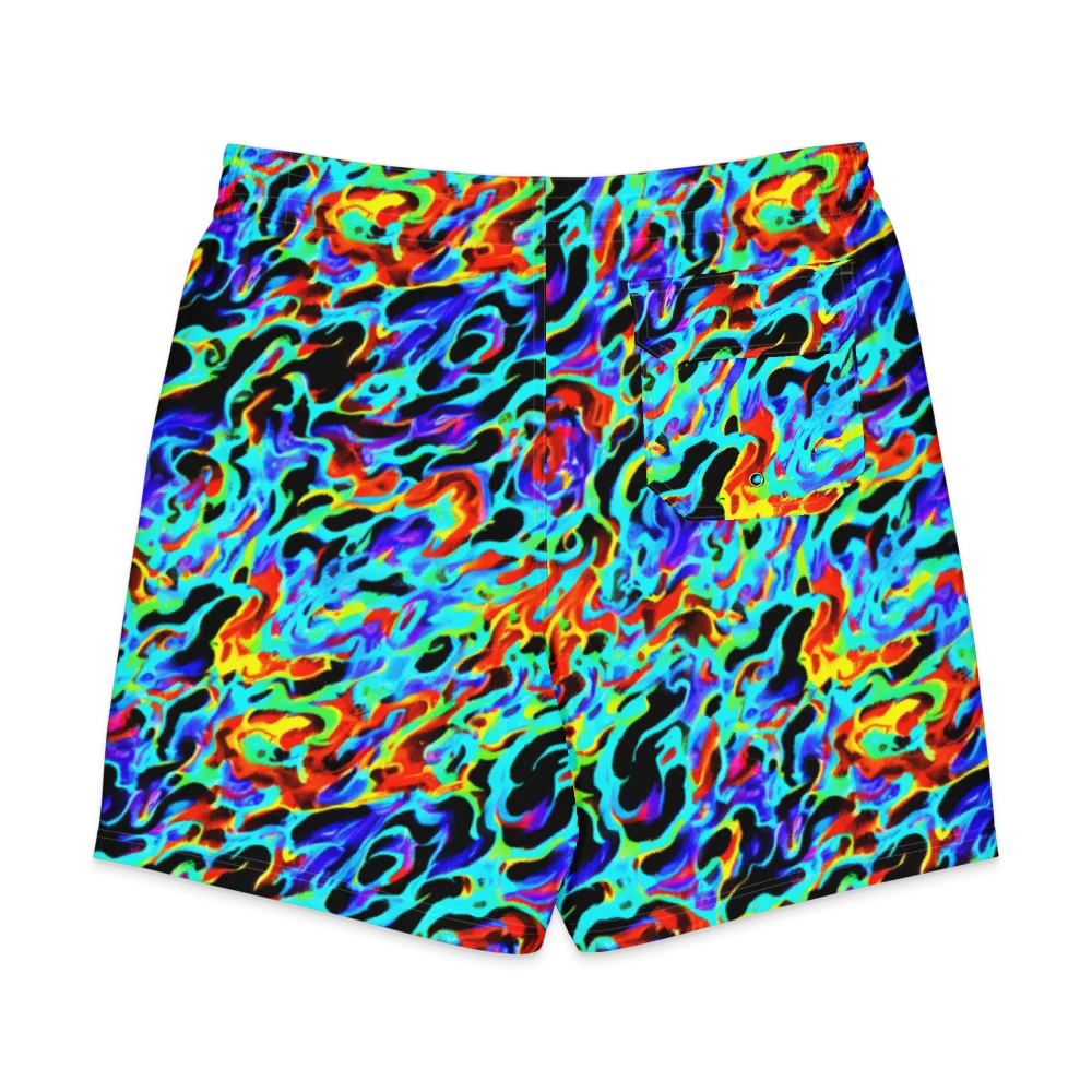Sonic Paint on Men's Board Shorts — Back