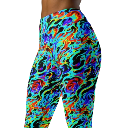 Sonic Paint on a Yoga Leggings