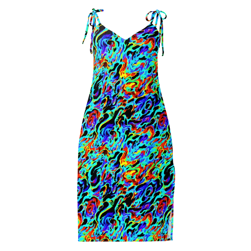 Sonic Paint on Slip Dress — Front
