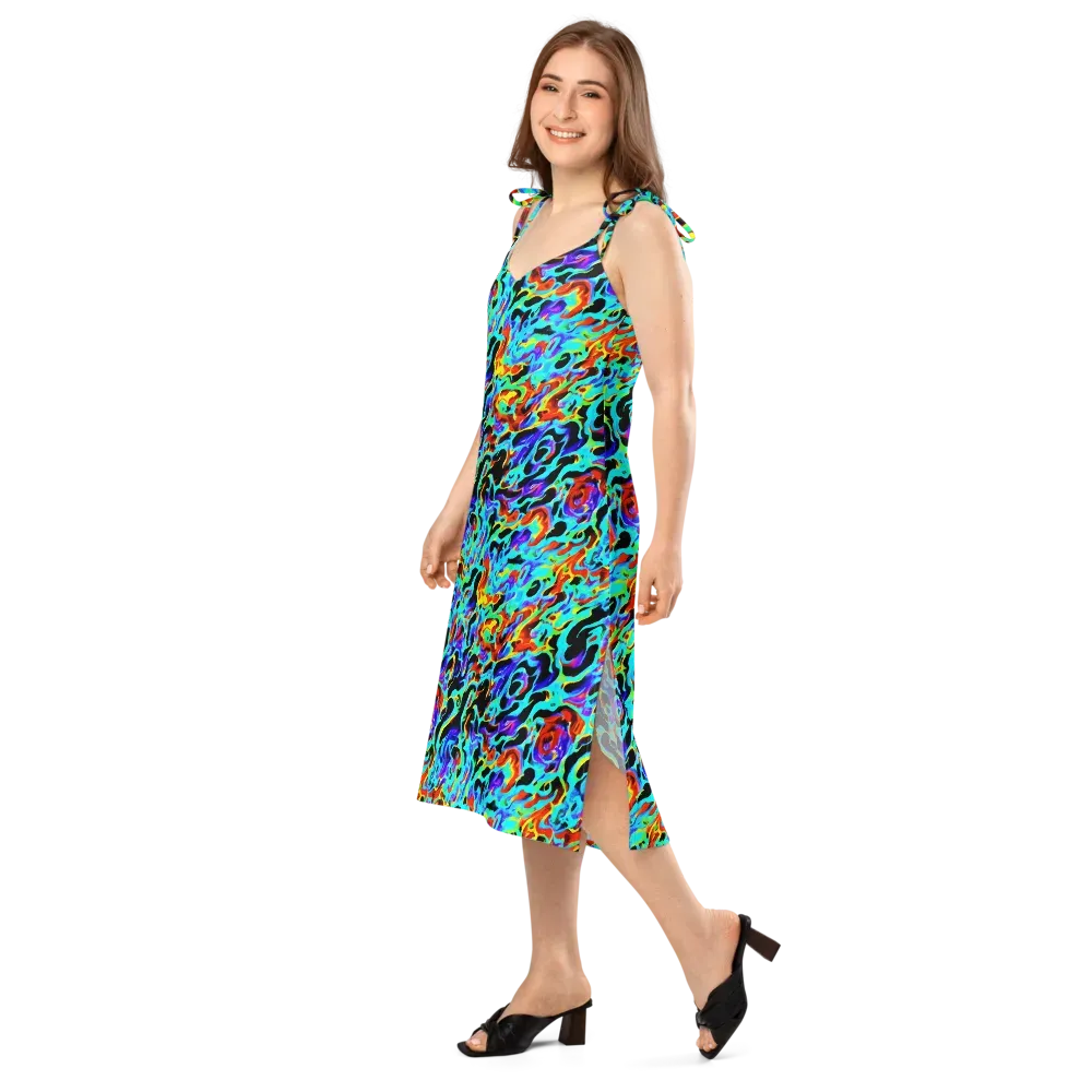 Sonic Paint on Slip Dress — Left Front