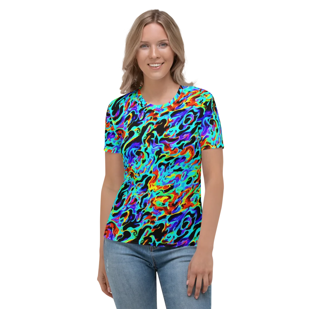 Sonic Paint on Women's Crew Neck T-Shirt — Front
