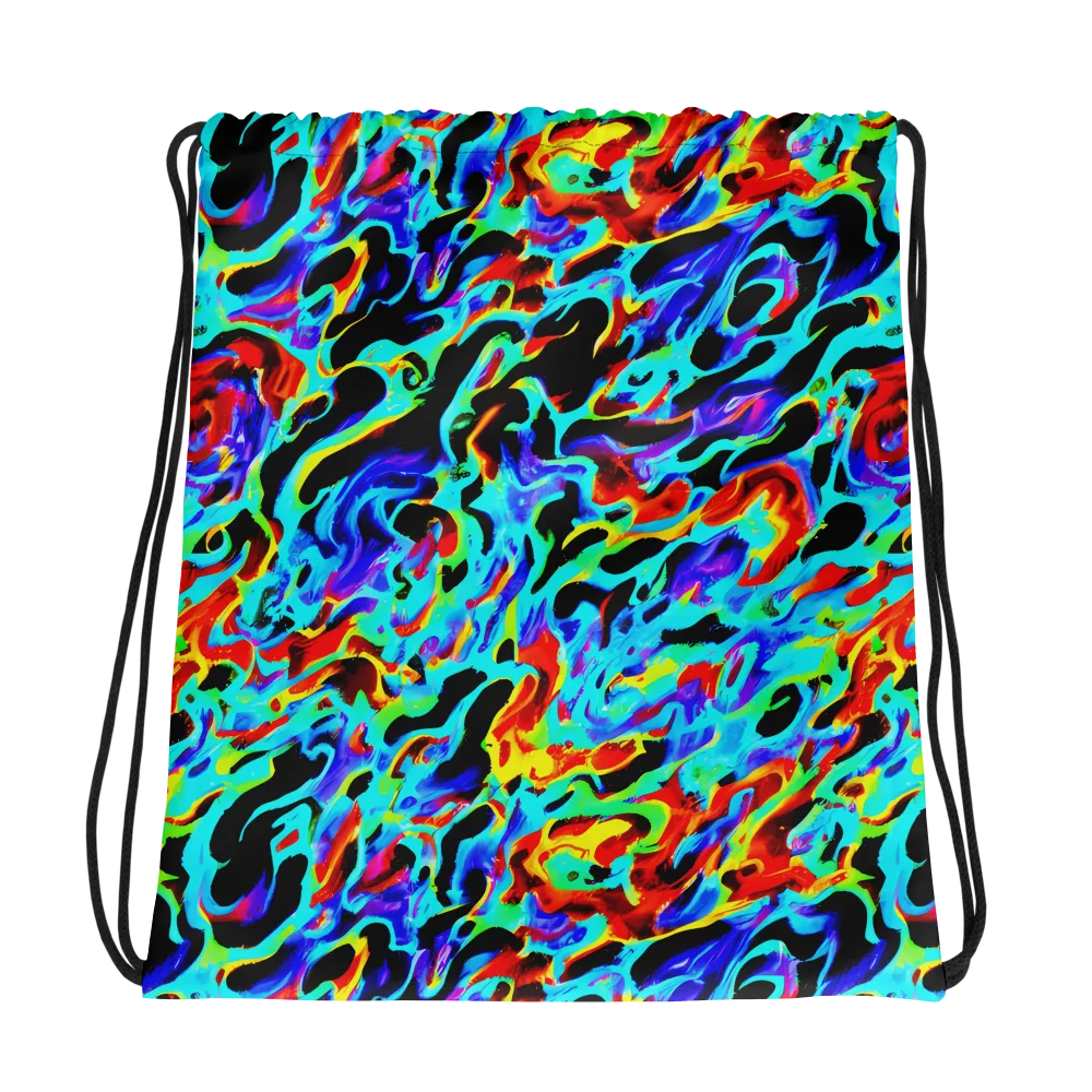 Sonic Paint on Drawstring Bag — Photo