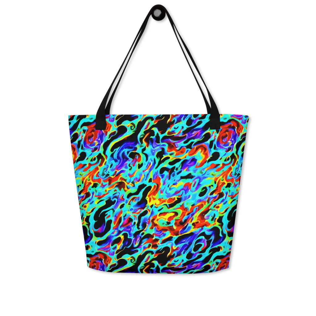 Sonic Paint on Large Tote Bag W/ Pocket — Front