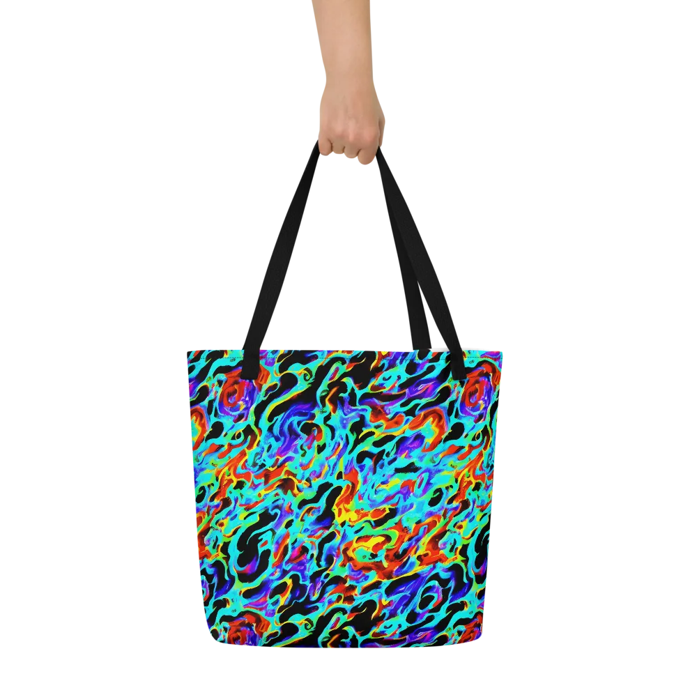 Sonic Paint on Large Tote Bag W/ Pocket — Front