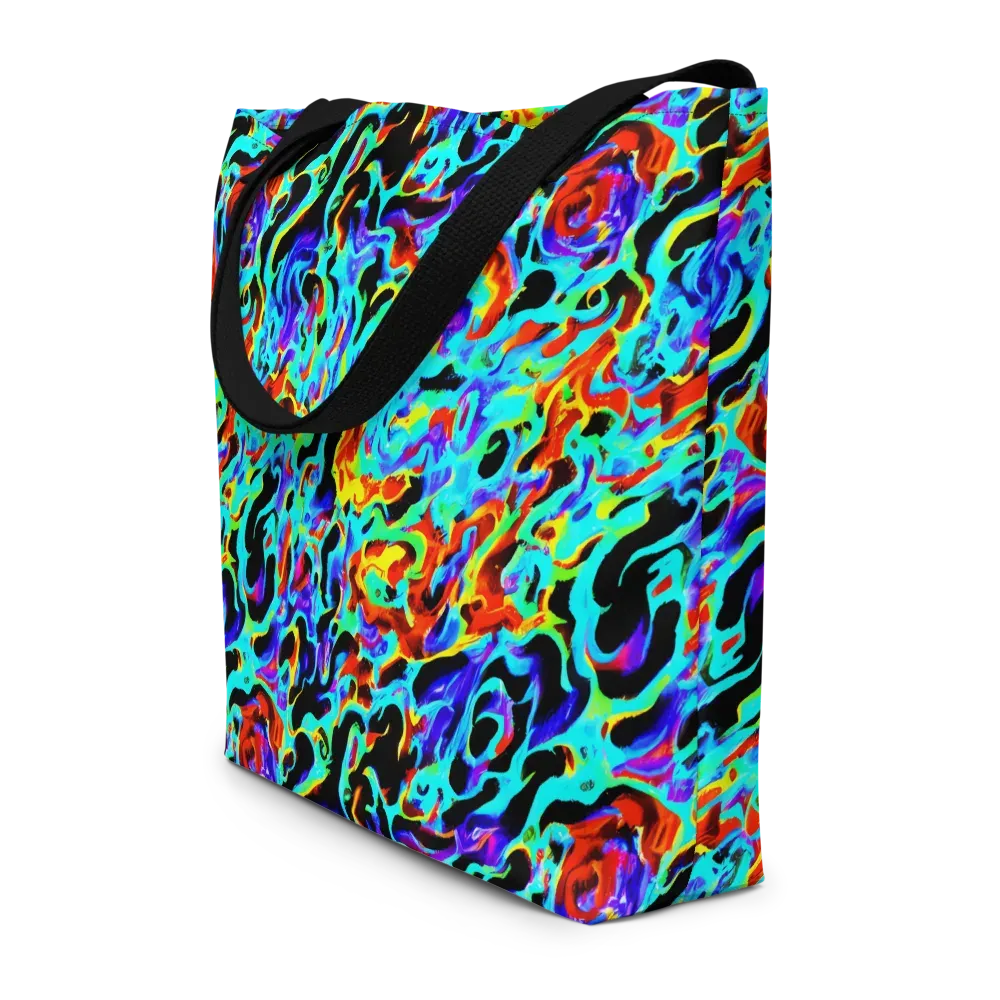 Sonic Paint on Large Tote Bag W/ Pocket — Front