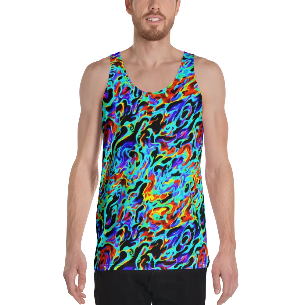 Sonic Paint on Men's Tank Top — Front