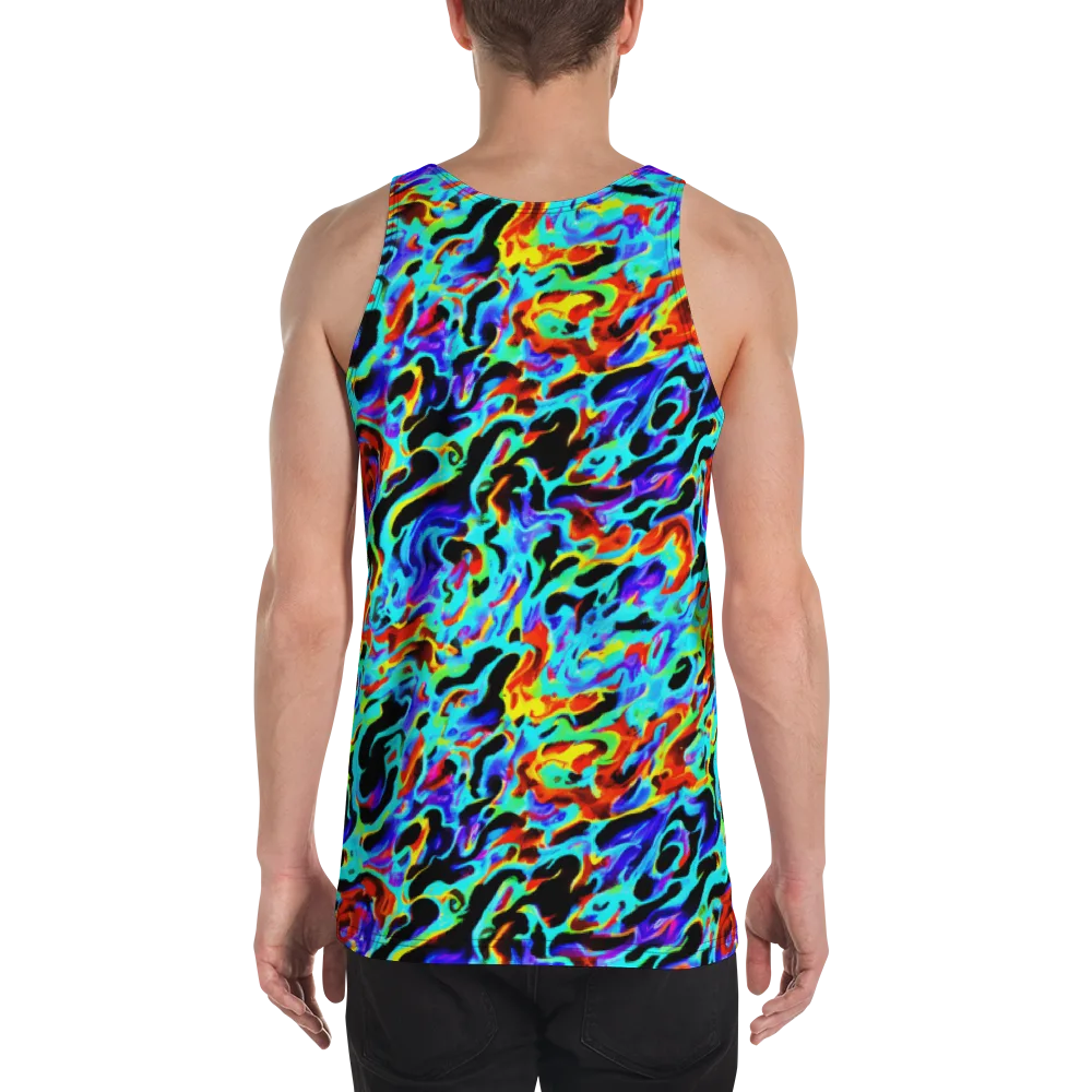 Sonic Paint on Men's Tank Top — Back