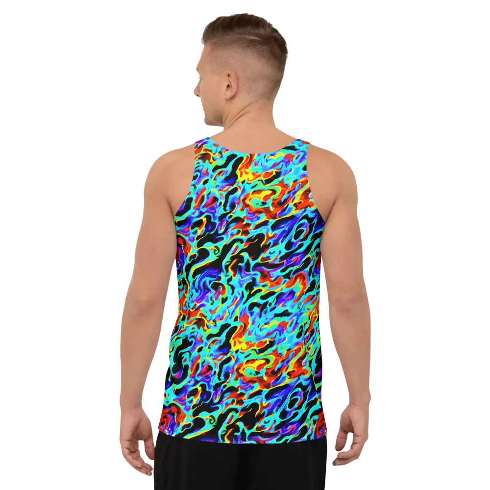 Sonic Paint on Men's Tank Top — Back