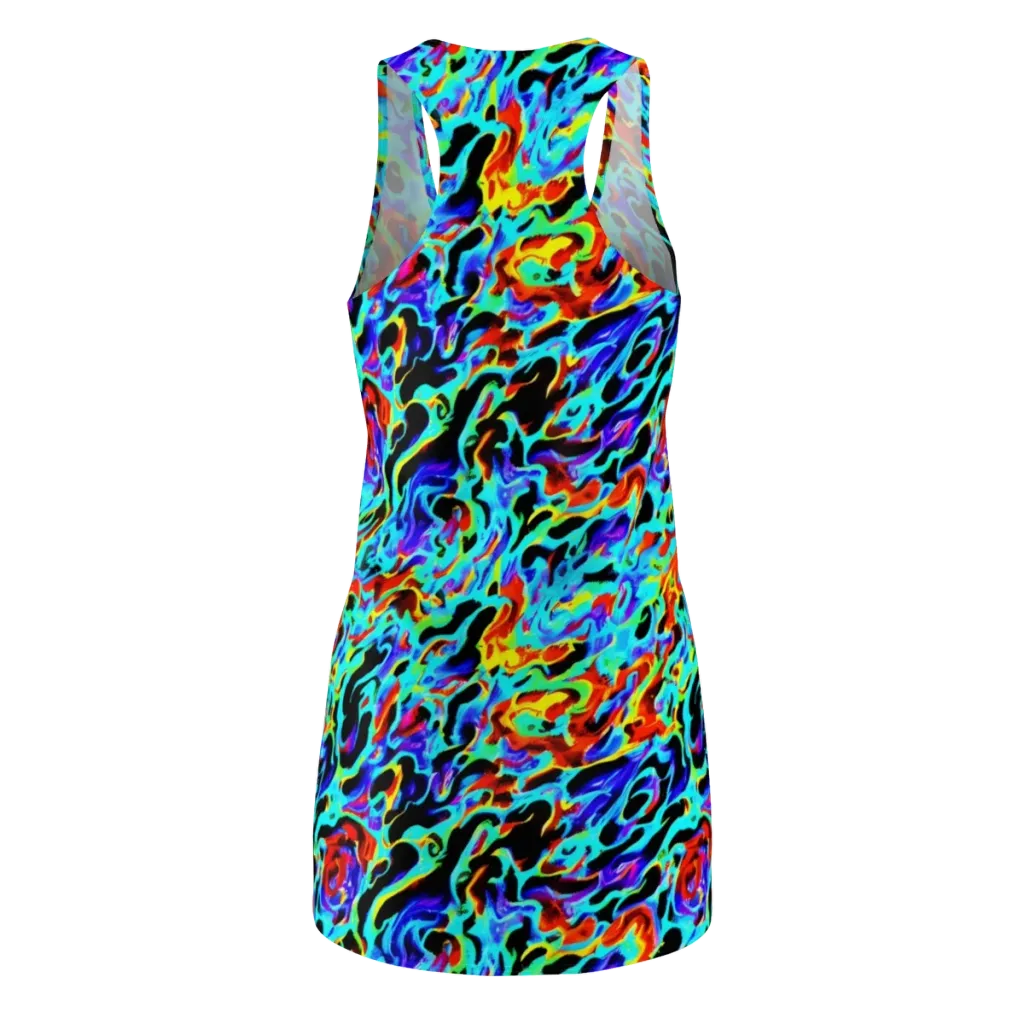 Sonic Paint on Racerback Dress — Back