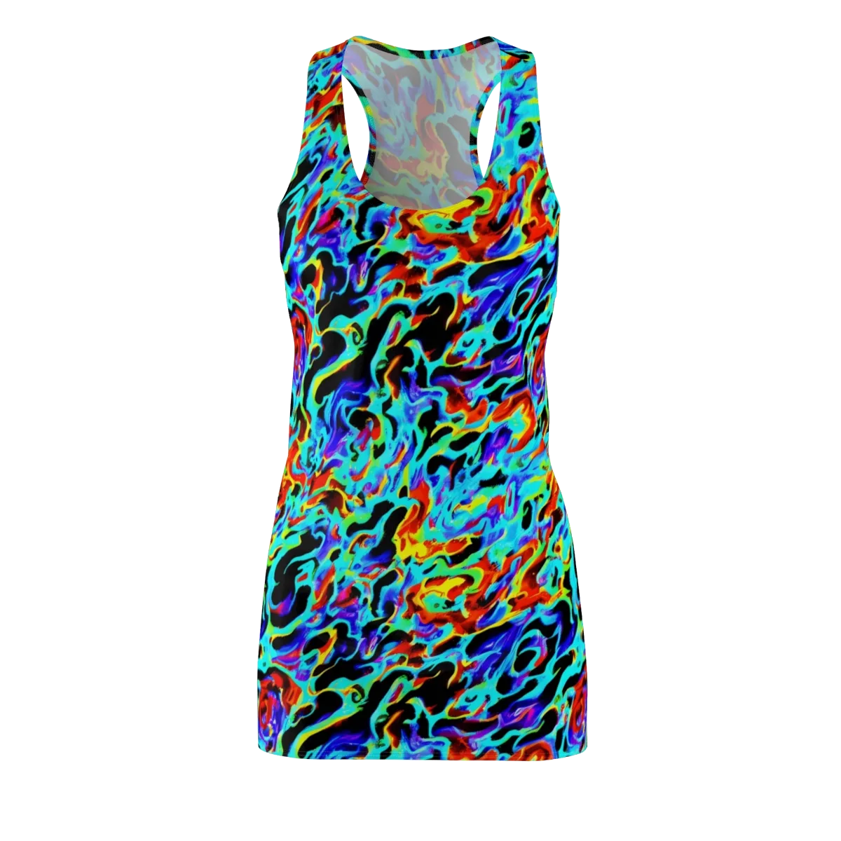 Sonic Paint on Racerback Dress — Front